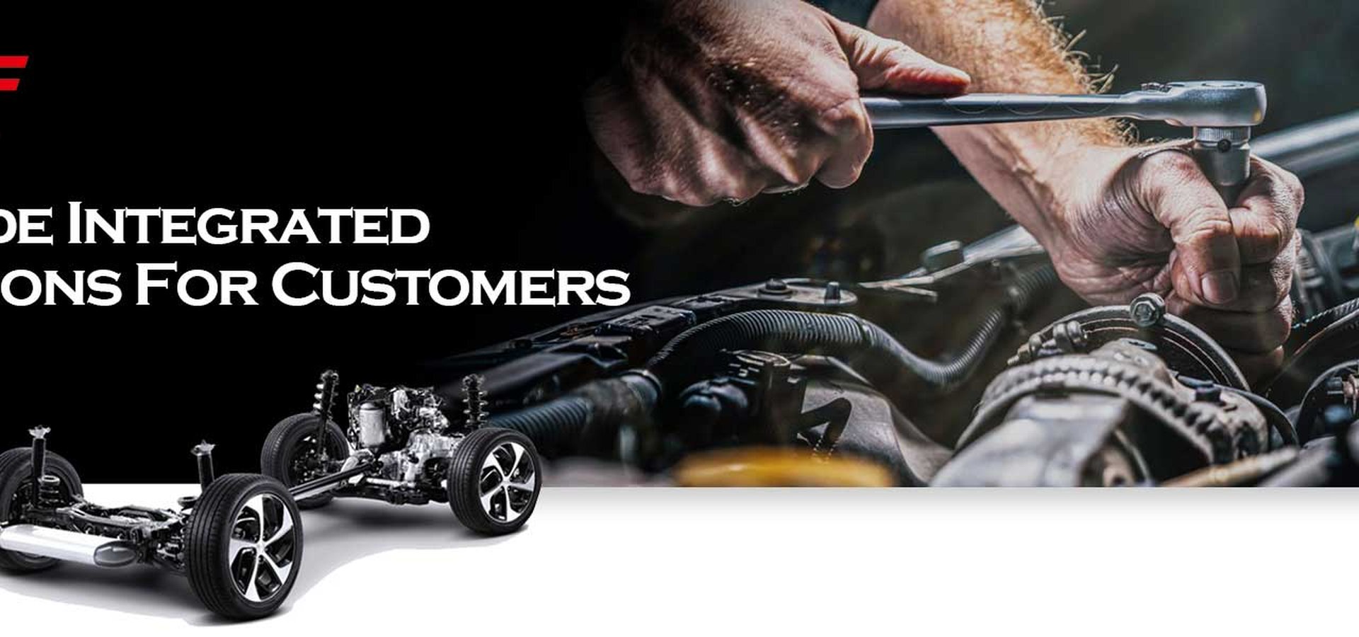 GJF - Provide Integrated Solutions For Customers. Skilled operator with drivetrain components and chassis model.