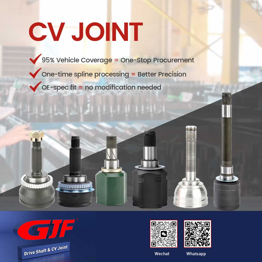 ข้อต่อ CV ของ GJF Auto Parts ที่รองรับได้ 95% ของรุ่นรถยนต์